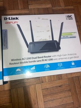 D-Link AC1200 Dual Band Router in Black
